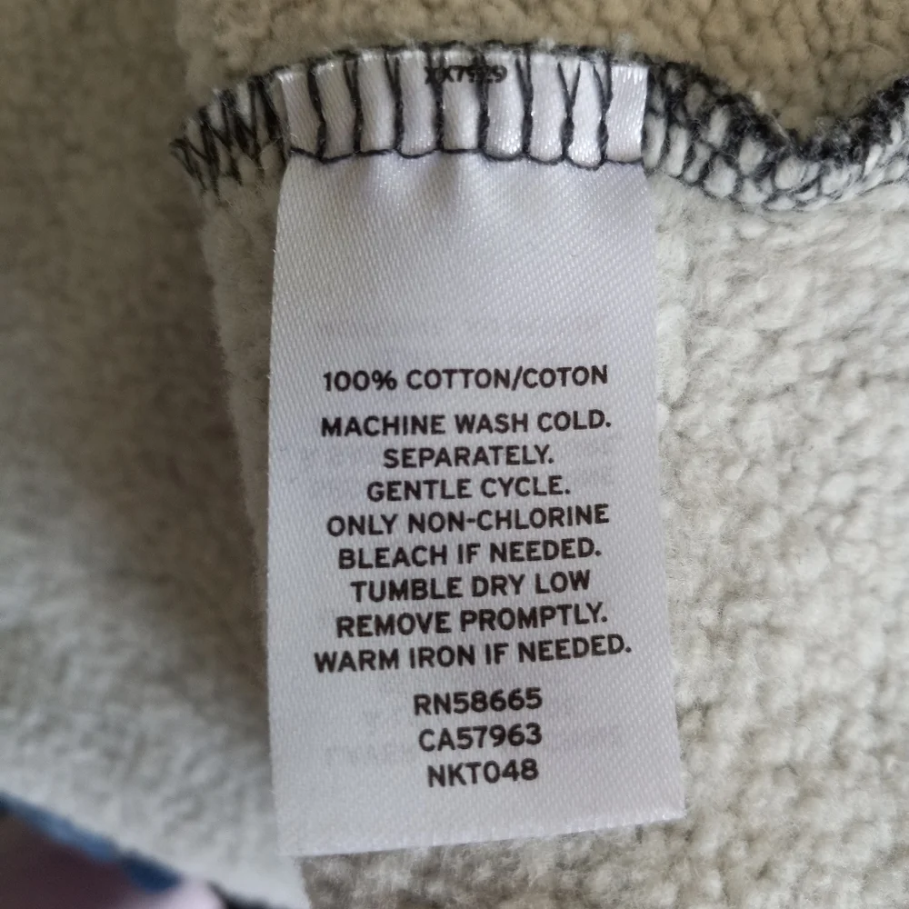 Melrose & Market M crop gray hoodie with bell sleeves